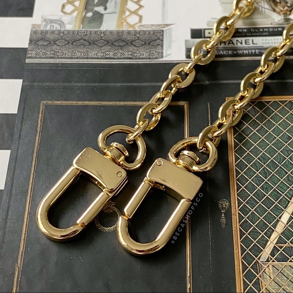 Shoulder Oval Chain Strap Replacement Gold 13”, 16”, 18” or 20” Long - Picture 4 of 9